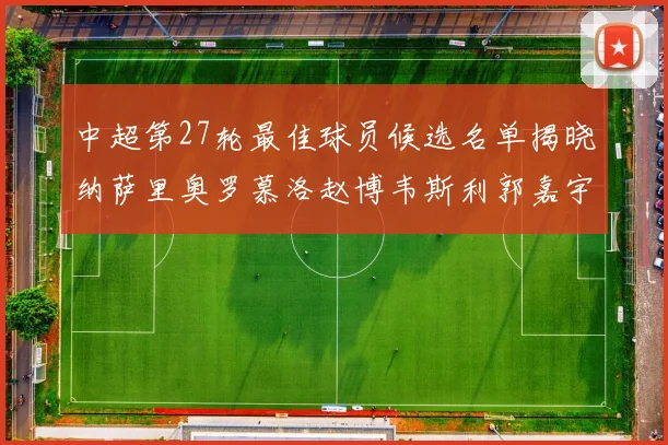 中超第27轮最佳球员候选名单揭晓纳萨里奥罗慕洛赵博韦斯利郭嘉宇争夺荣誉