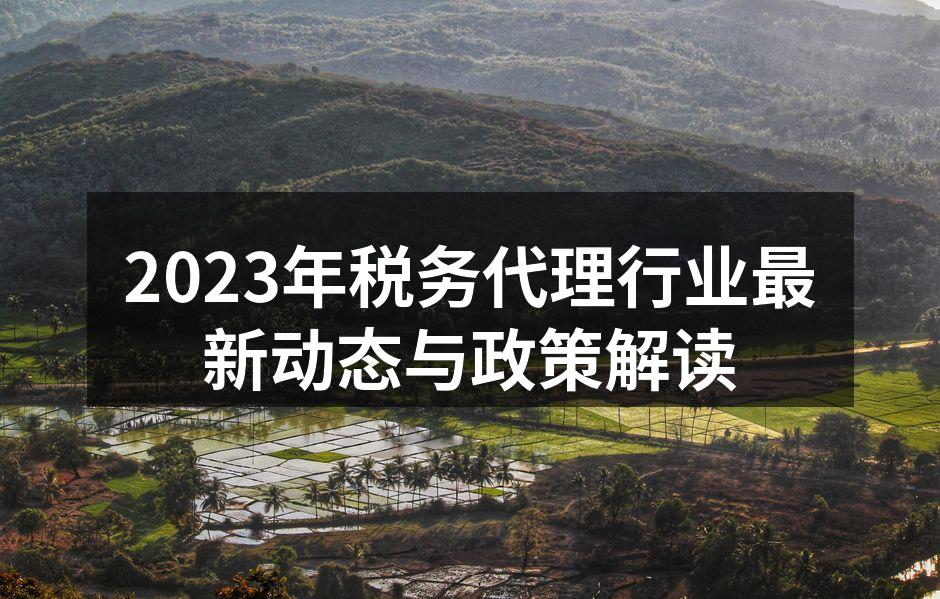 税务代理行业动态