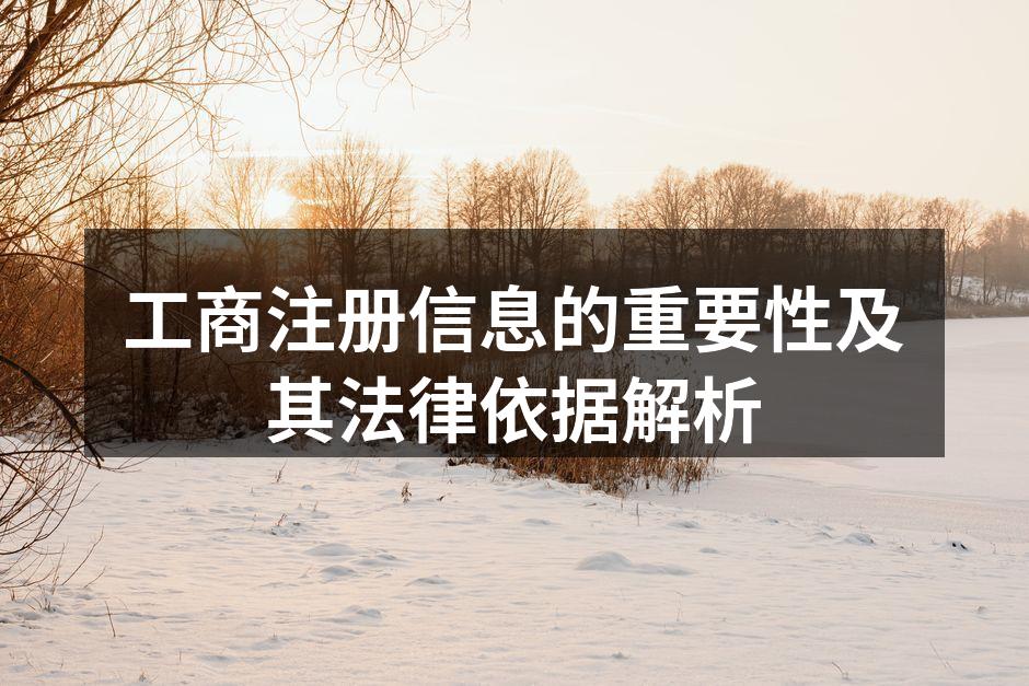 工商注册信息展示